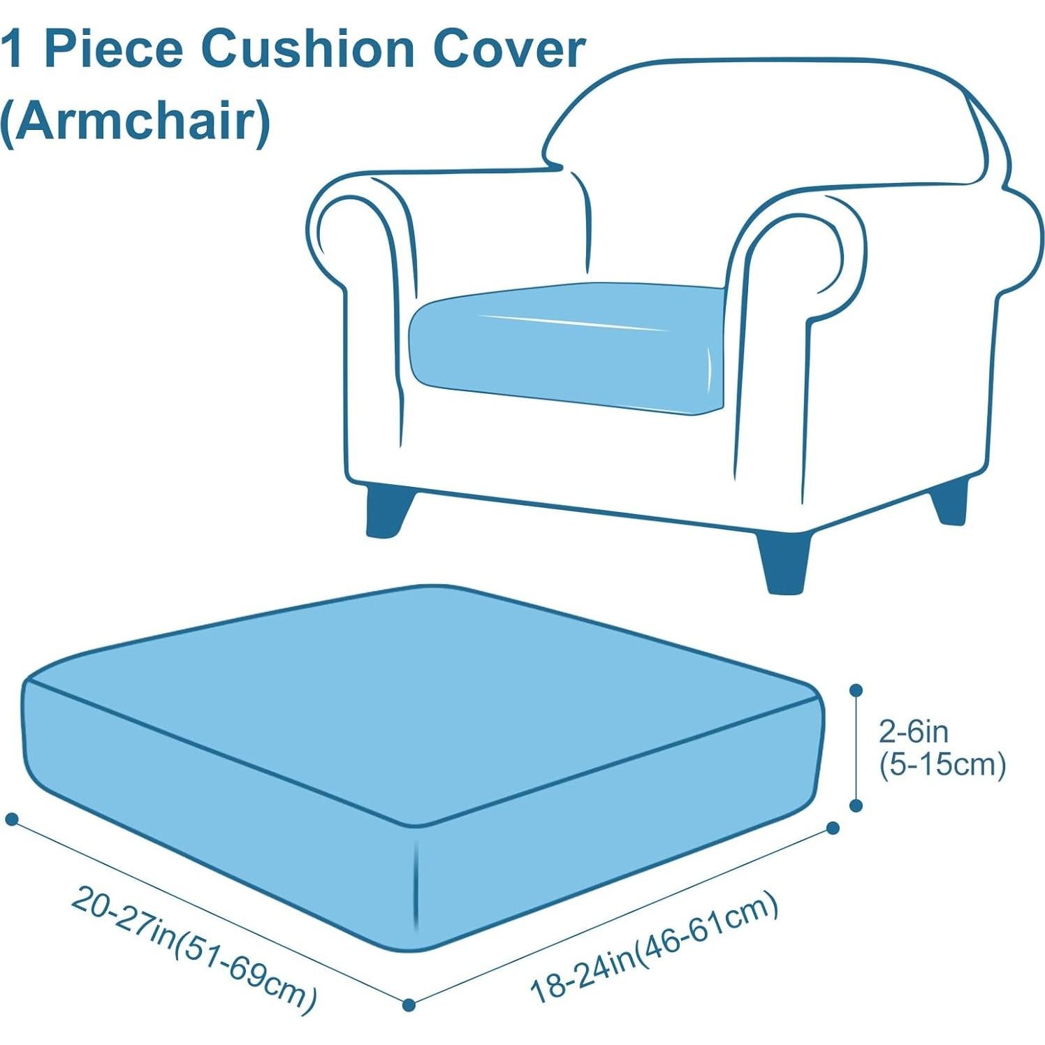 Cubierta de Cojines de Sofá Impermeable Smiry - Negro