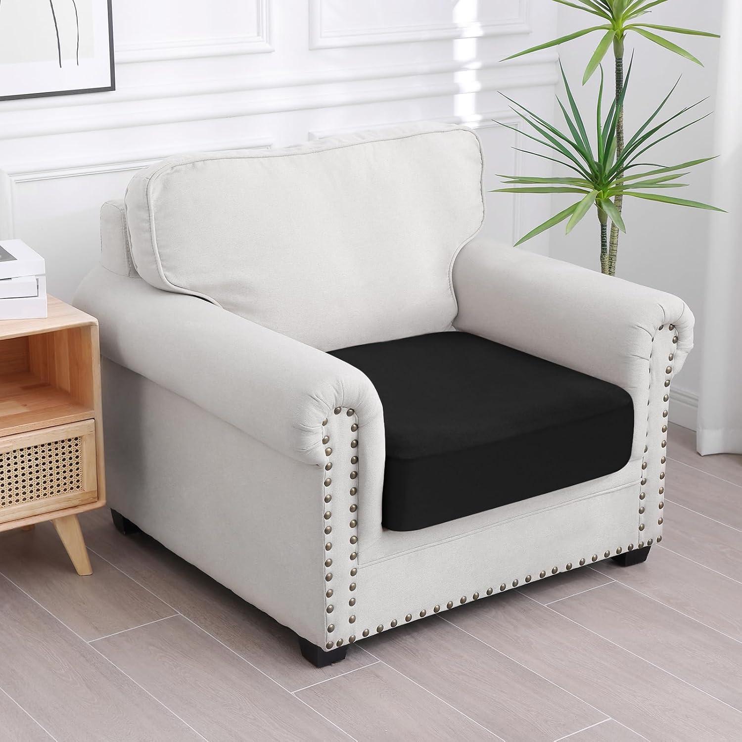 Cubierta de Cojines de Sofá Impermeable Smiry - Negro