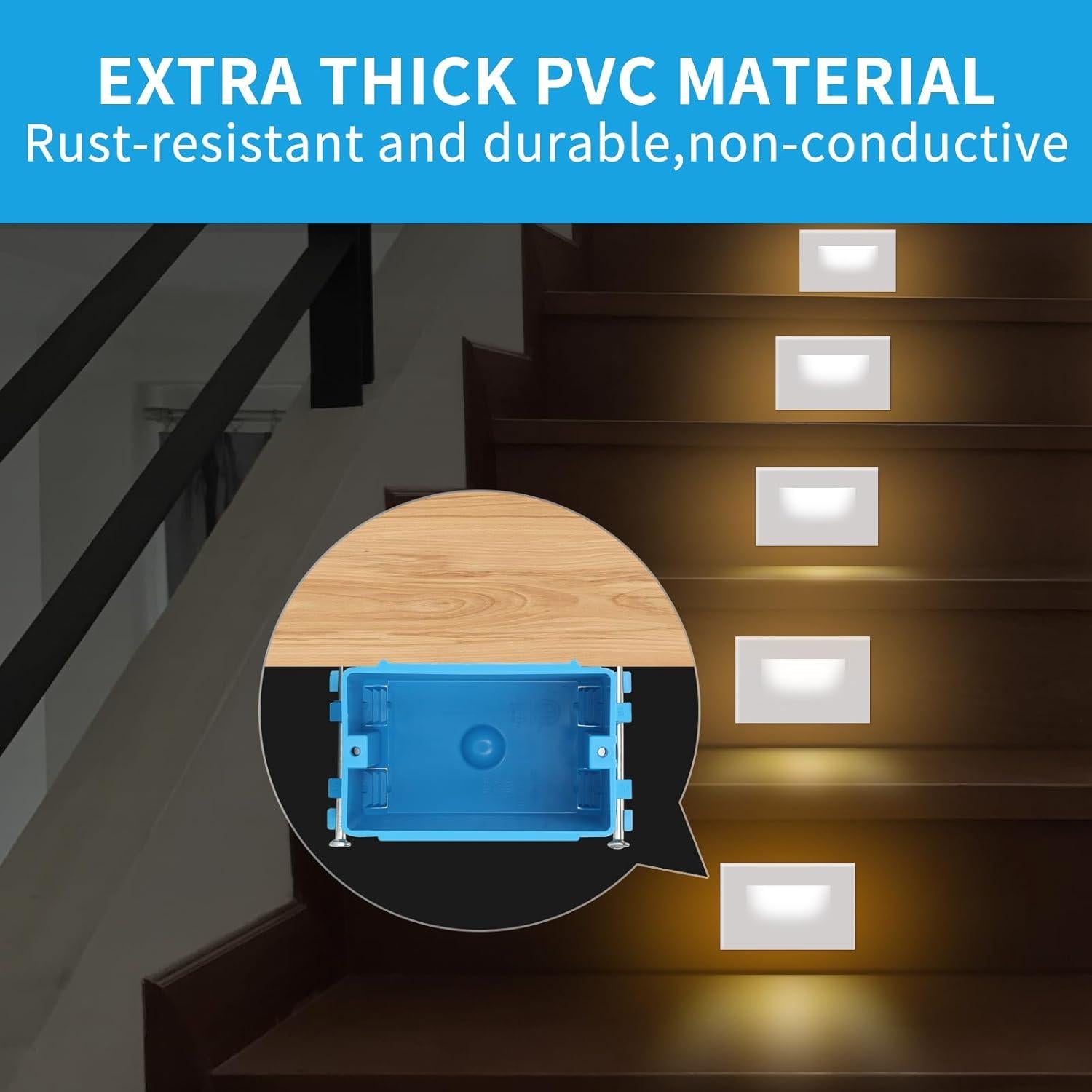 Caja Eléctrica de PVC 1-Gang 18 Pulgadas Cúbicas YQXIUTE - 12 Paquete