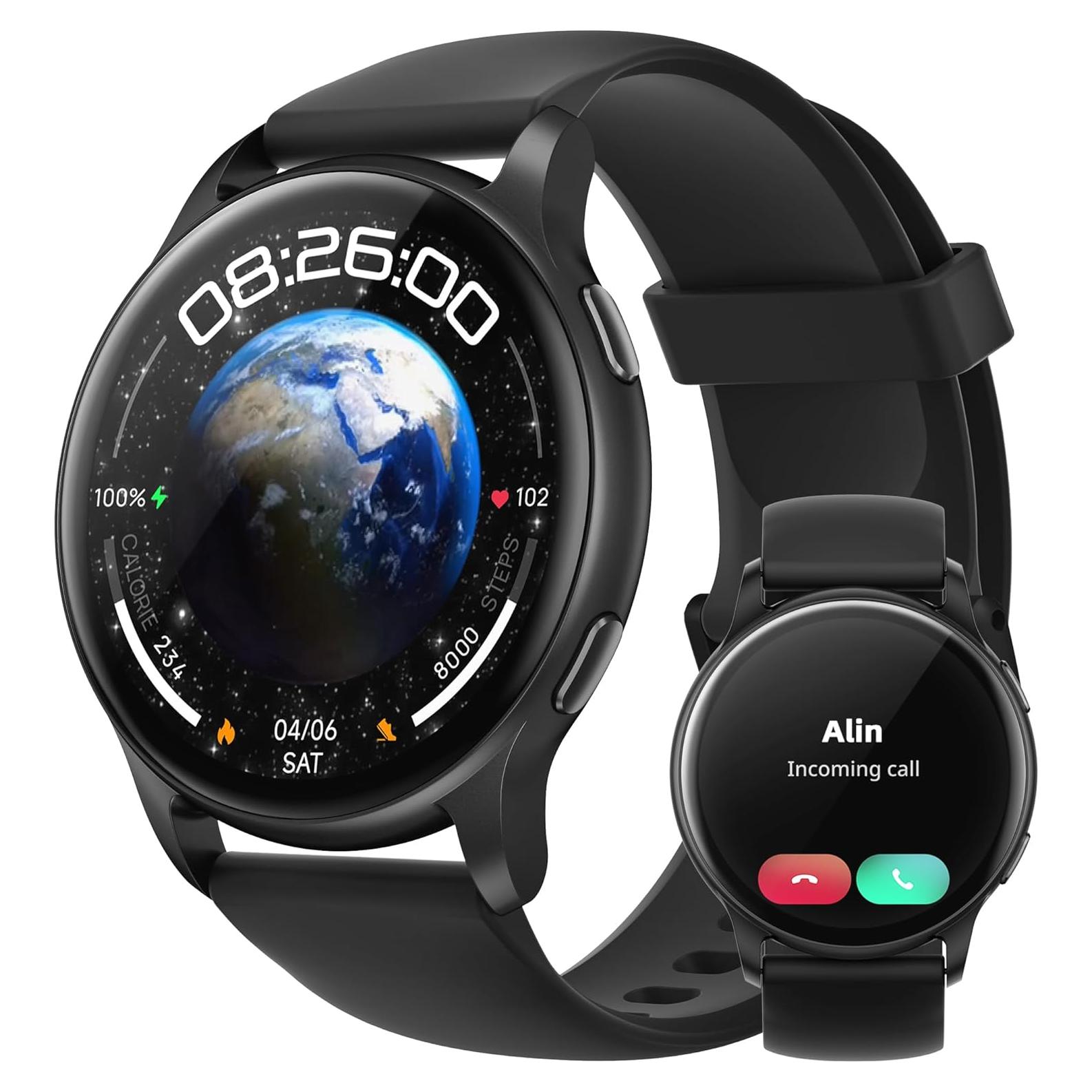 Reloj Inteligente Parsonver SR3 44mm Negro - Impermeable 5ATM