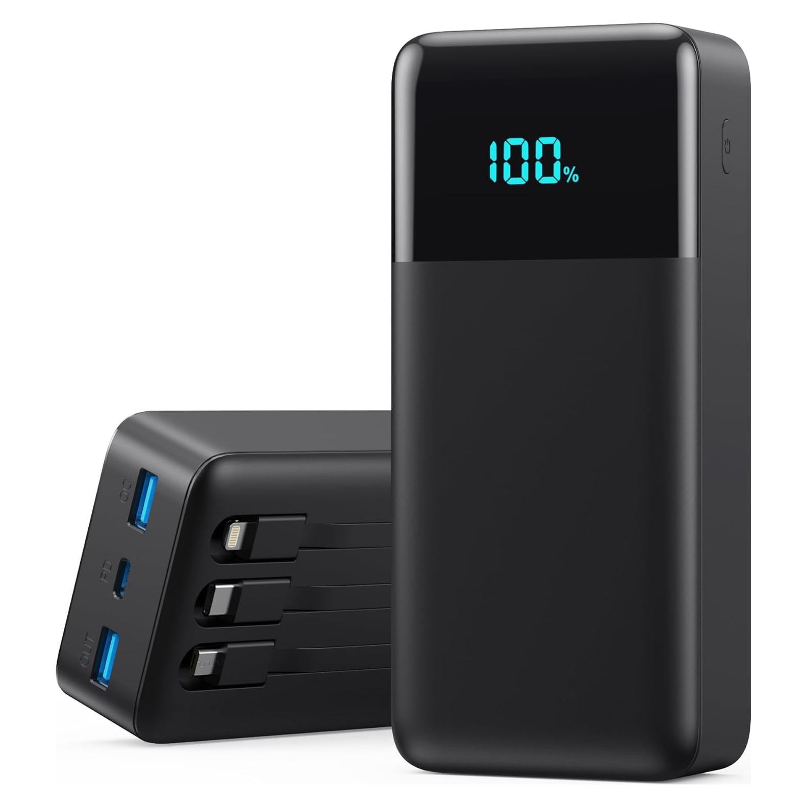 Cargador Portátil 50800mAh Lanluk con 3 Cables Integrados