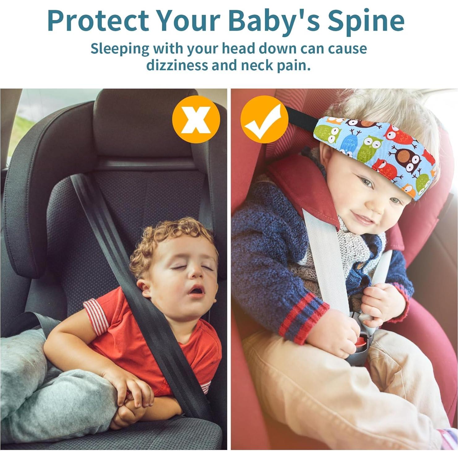 Reposacabezas para Asiento de Coche Luckyiren - Soporte Ajustable para Niños