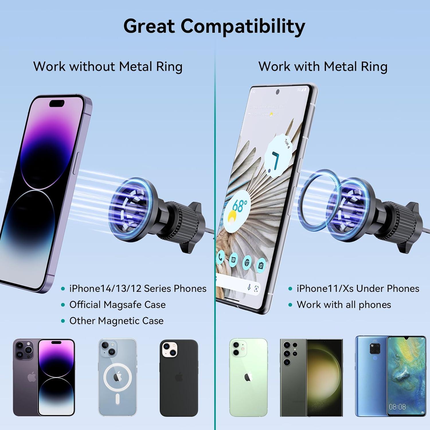 Soporte Magnético para Coche Ossvaln Magsafe 2 en 1