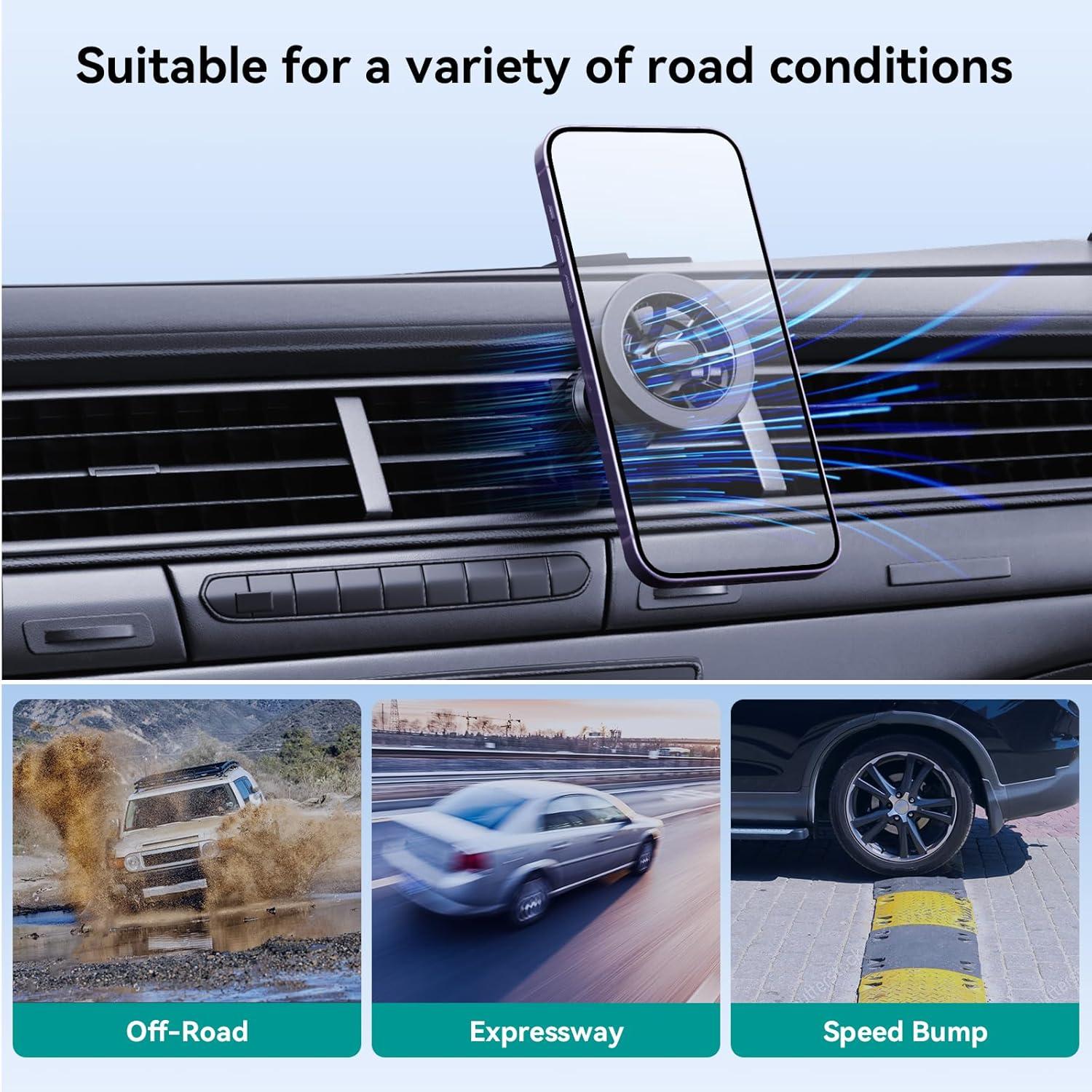 Soporte Magnético para Coche Ossvaln Magsafe 2 en 1