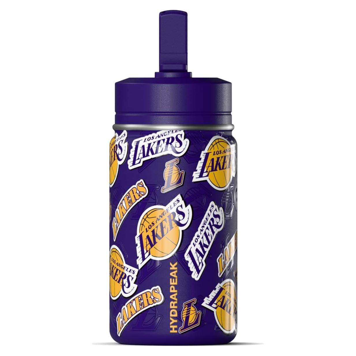 Botella de Agua Mini Hydrapeak NBA Lakers 396ml Aislada