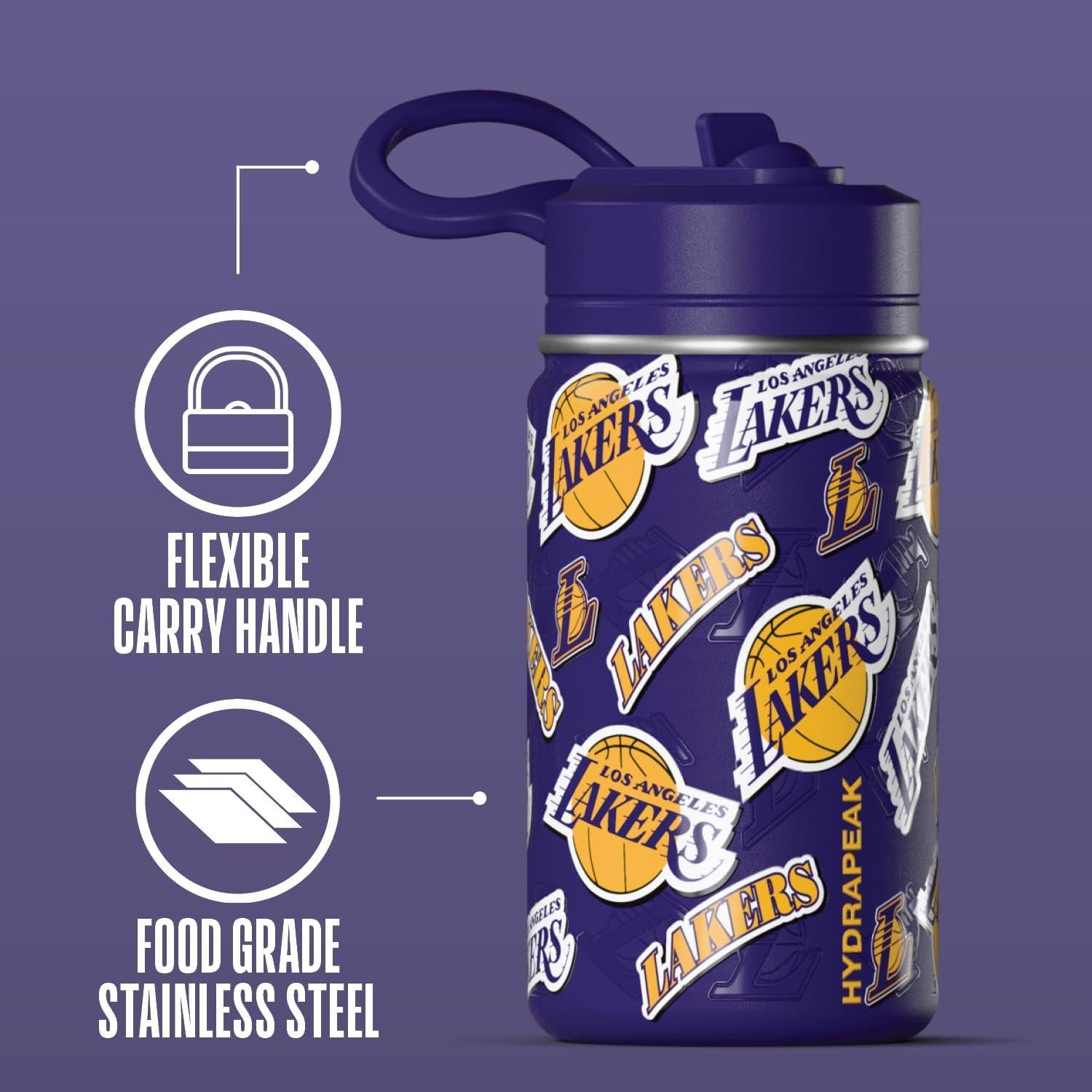 Botella de Agua Mini Hydrapeak NBA Lakers 396ml Aislada