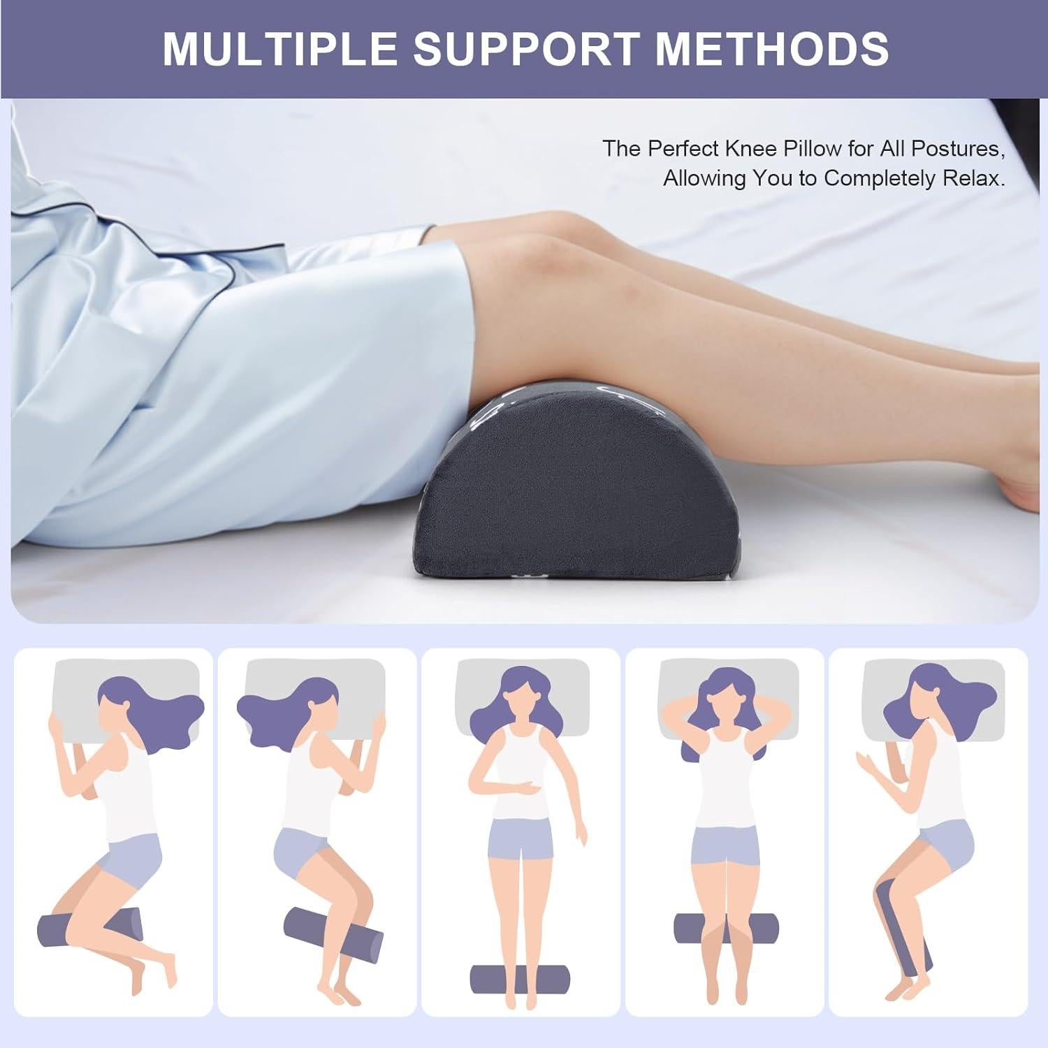 Almohada para Rodilla MYLIFESION Espuma Viscoelástica 50.8x19.8x12.2cm