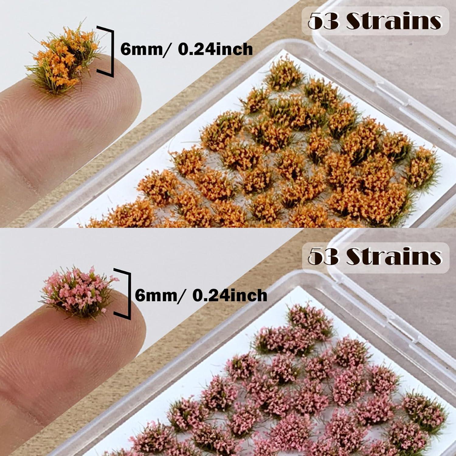 Woohome 106 Pcs Flores Autoadhesivas Rosa y Naranja para Diorama