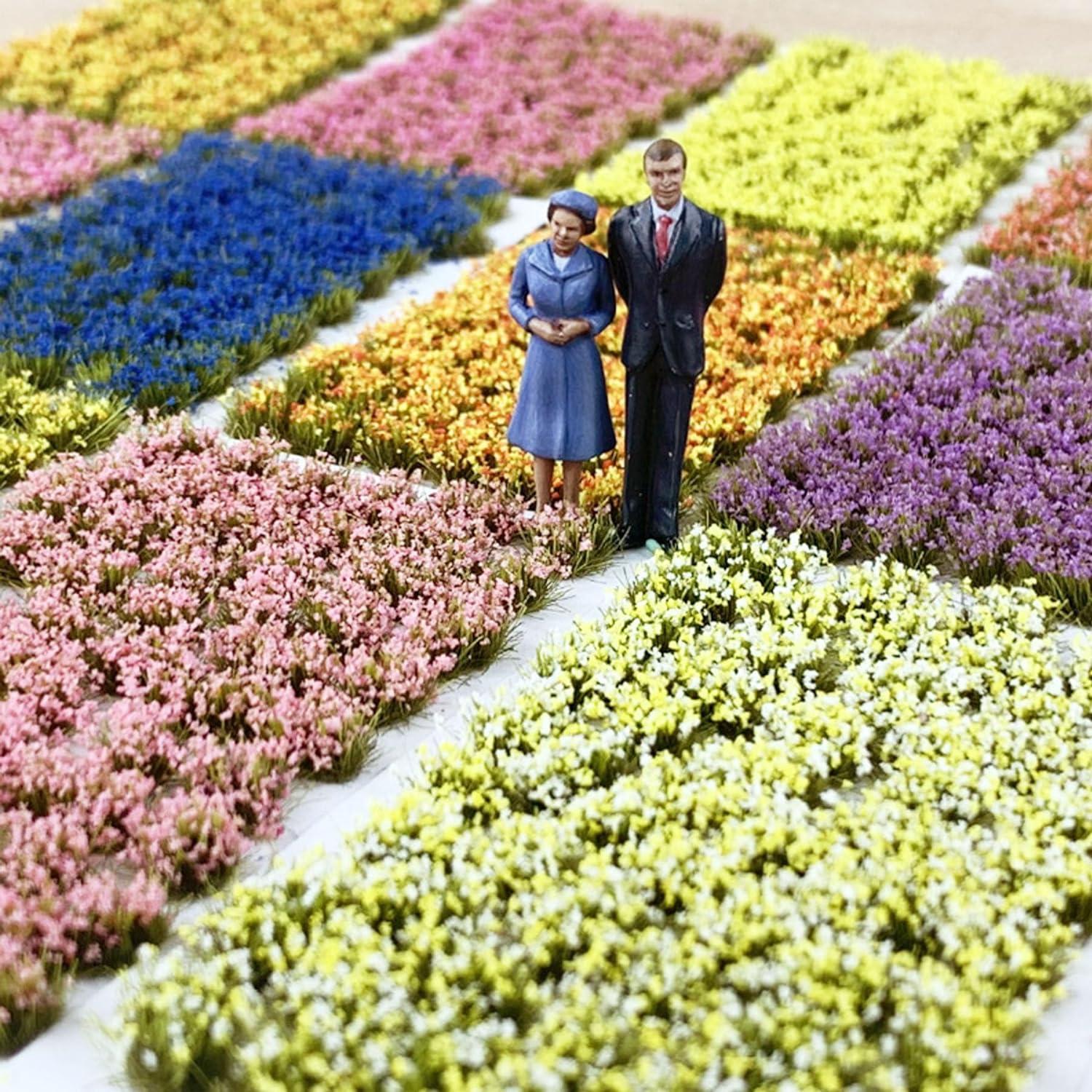 Woohome 106 Pcs Flores Autoadhesivas Rosa y Naranja para Diorama