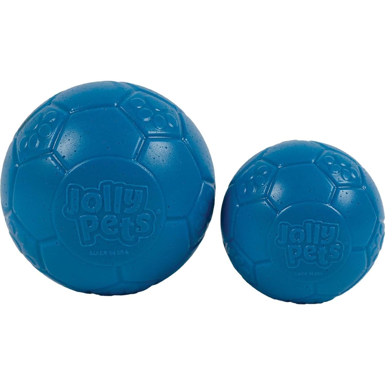 Pelota Jolly Pets Mini Soccer Azul Oceánico 7,62 cm Flotante