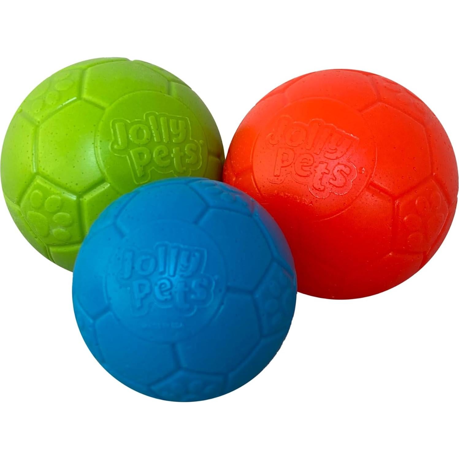 Pelota Jolly Pets Mini Soccer Azul Oceánico 7,62 cm Flotante