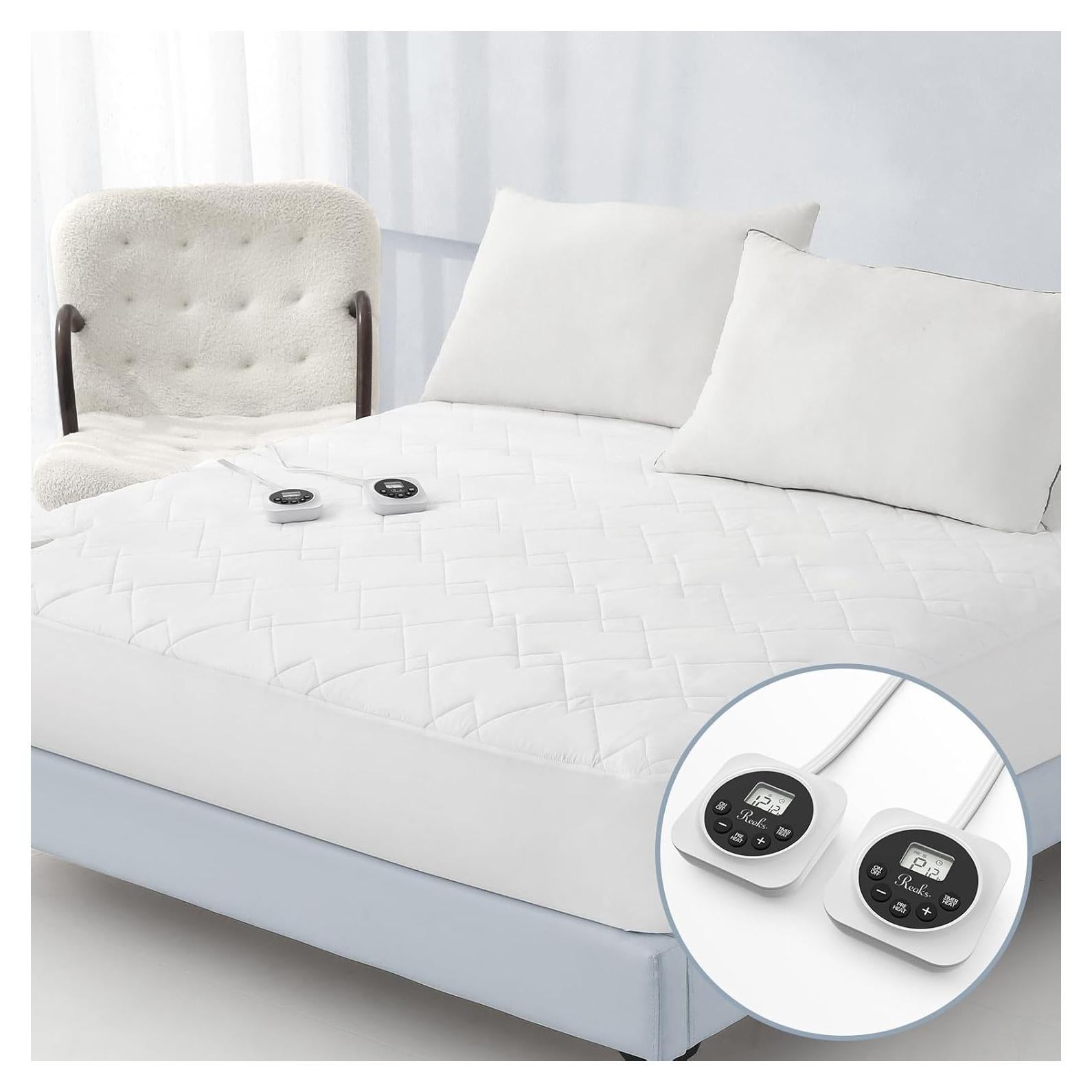 Almohadilla Térmica Eléctrica Reaks Queen Acolchada 12 Niveles