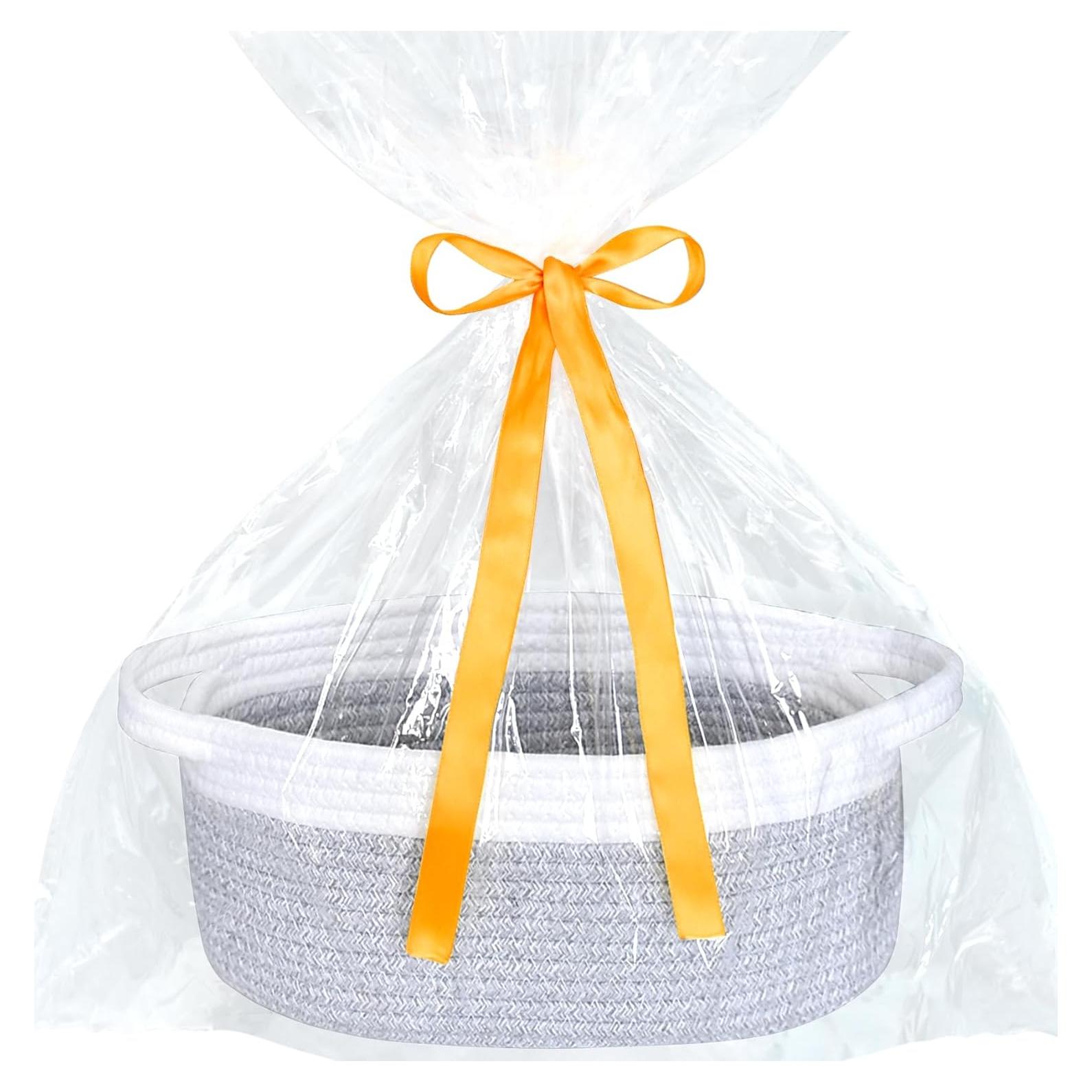 Cesta de Pascua Pequeña ABenkle Gris 30x20x12 cm Decorativa