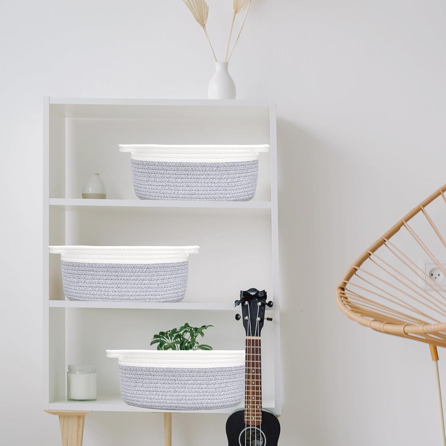 Cesta de Pascua Pequeña ABenkle Gris 30x20x12 cm Decorativa