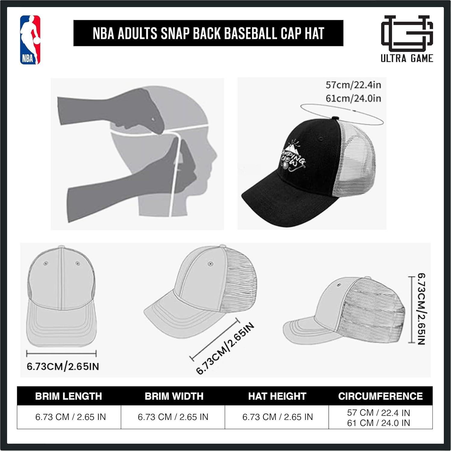Gorro Ultra Game NBA Negro Ajustable para Hombre Lakers