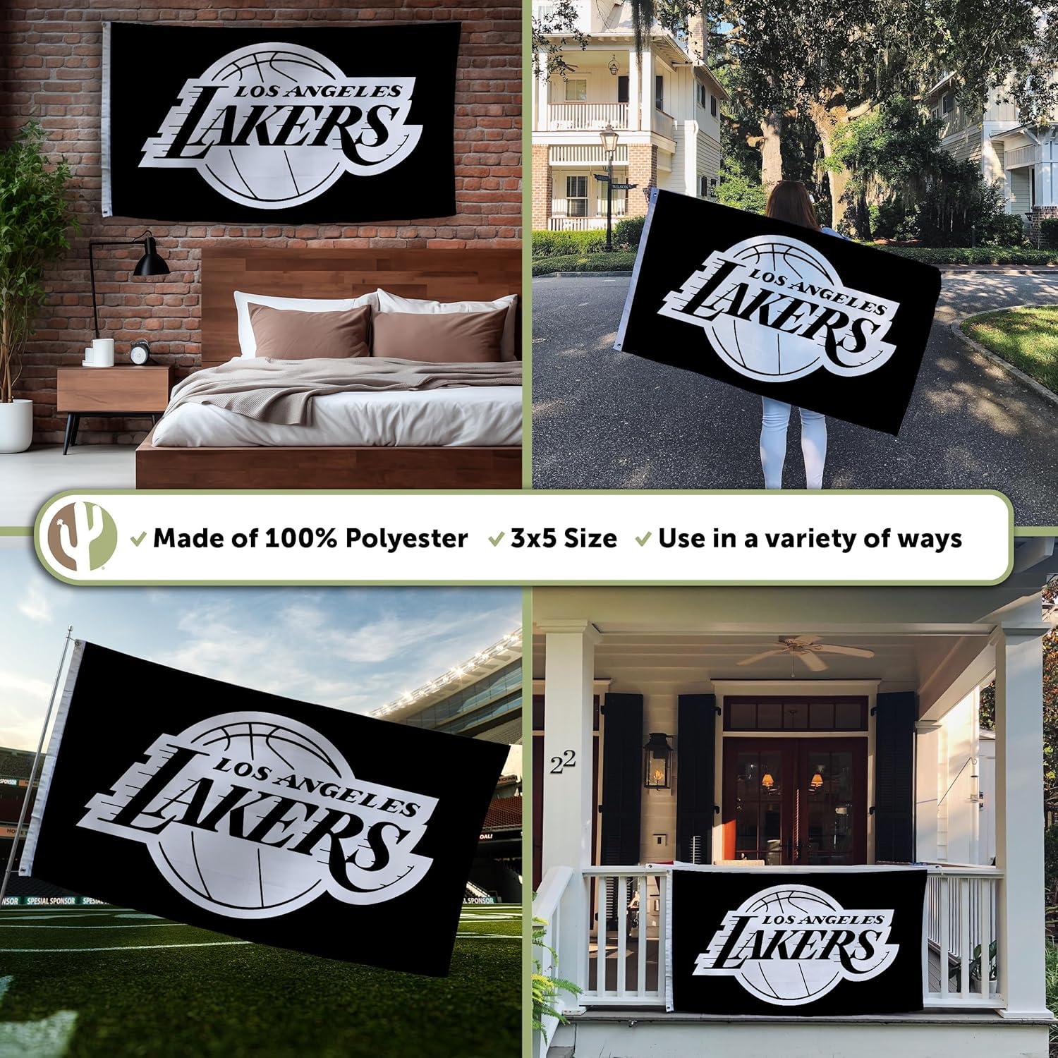 Bandera Los Angeles Lakers Desert Cactus 3x1.5m Poliester