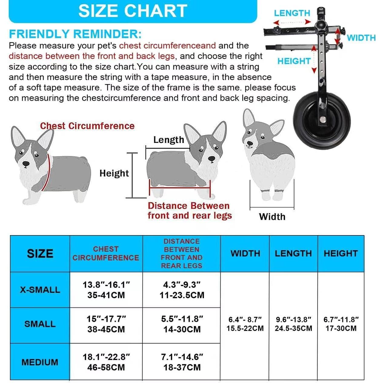 Silla de Ruedas para Perros Pequeños Celestaura Ajustable
