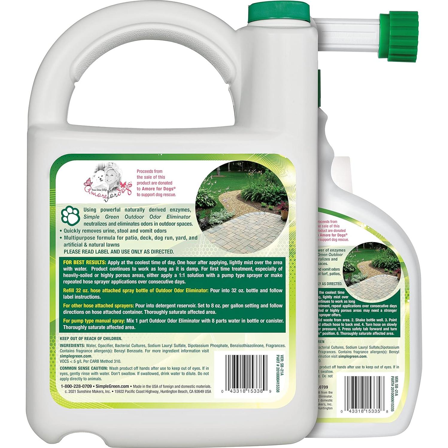 Eliminador de Olores para Exteriores Simple Green 1 Galón