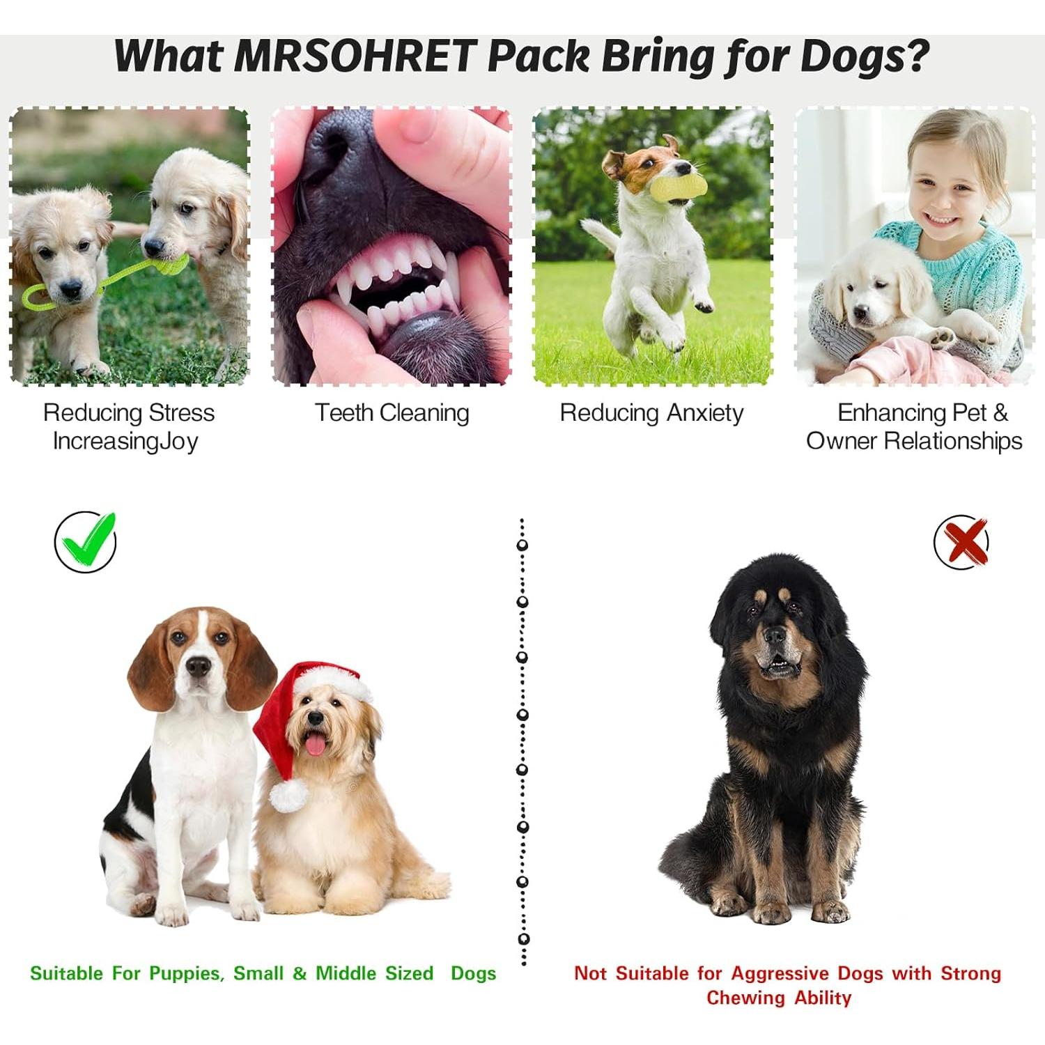 20 Juguetes para Cachorros MRSOHRET - Cuerda, Pelotas y Más