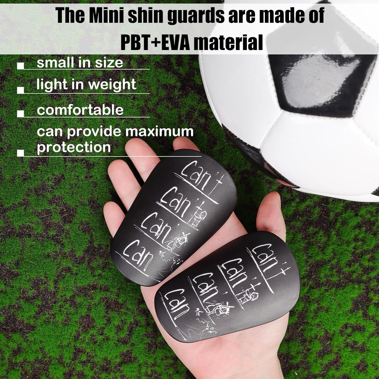 Mini Espinilleras de Fútbol NQEUEPN 8x5cm para Adolescentes