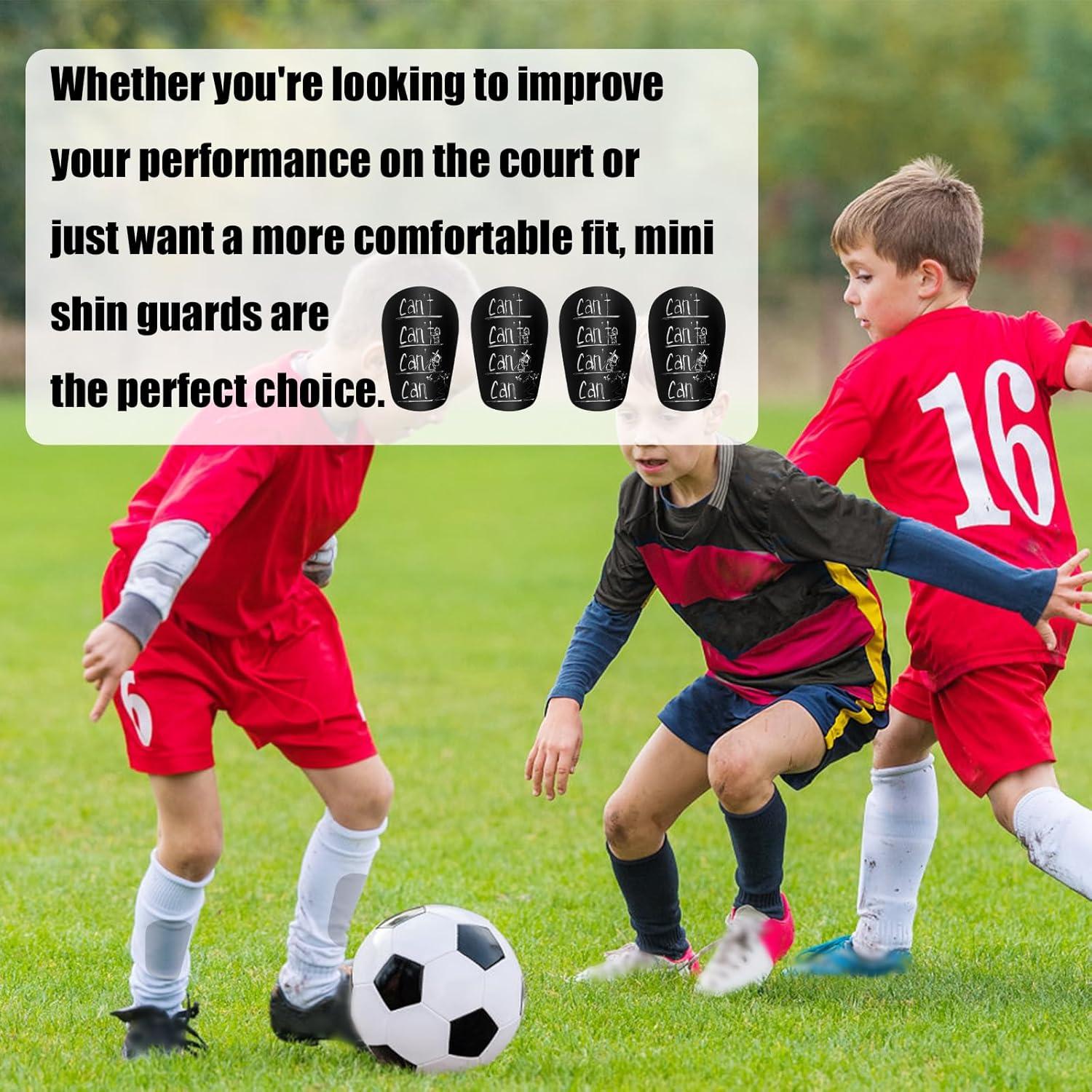 Mini Espinilleras de Fútbol NQEUEPN 8x5cm para Adolescentes