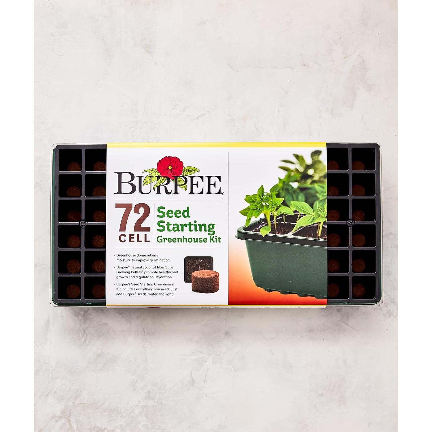 Invernadero Burpee 72 celdas para iniciar semillas en interiores
