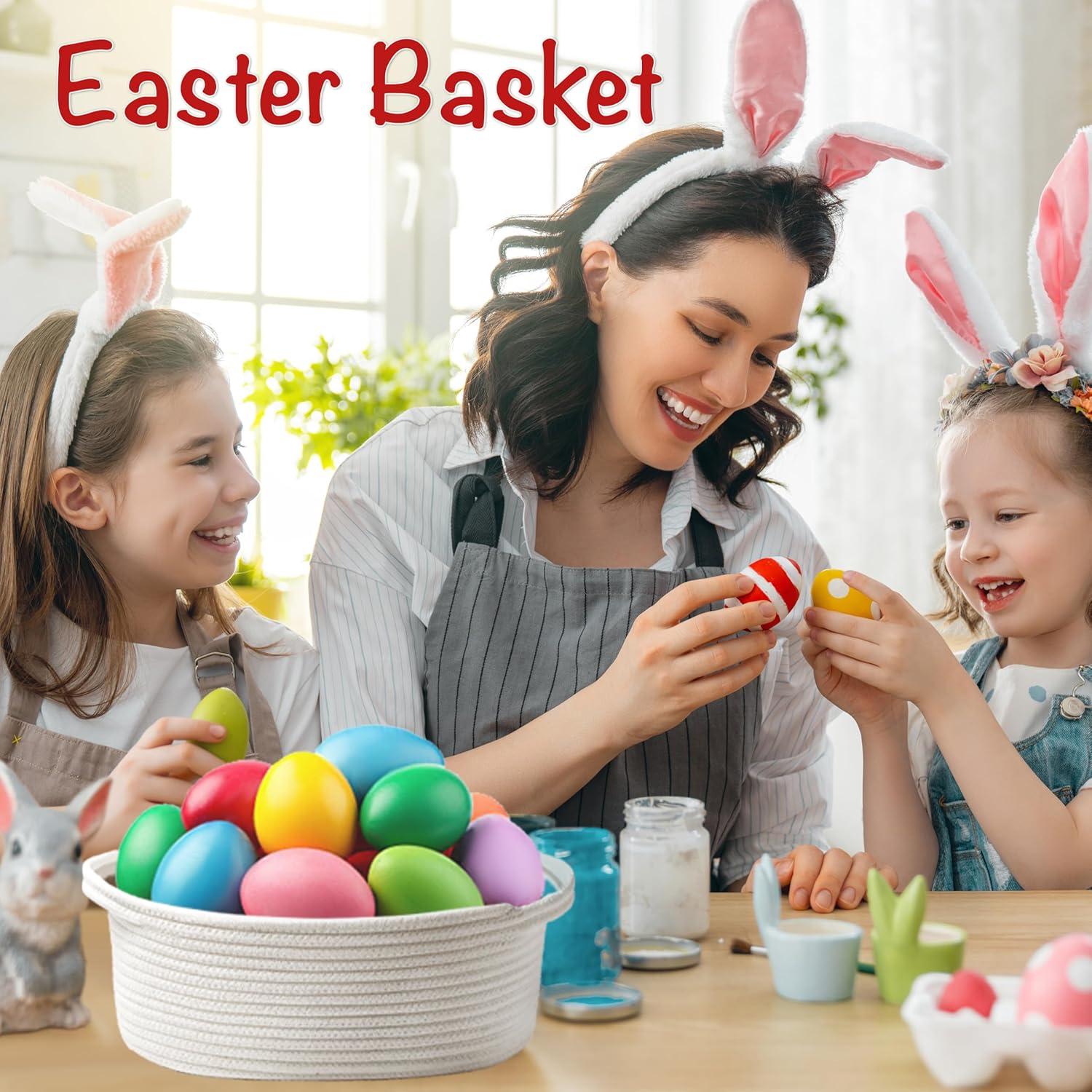 Cesta de Regalos Tejida Bufims 30x20x12 cm Blanca