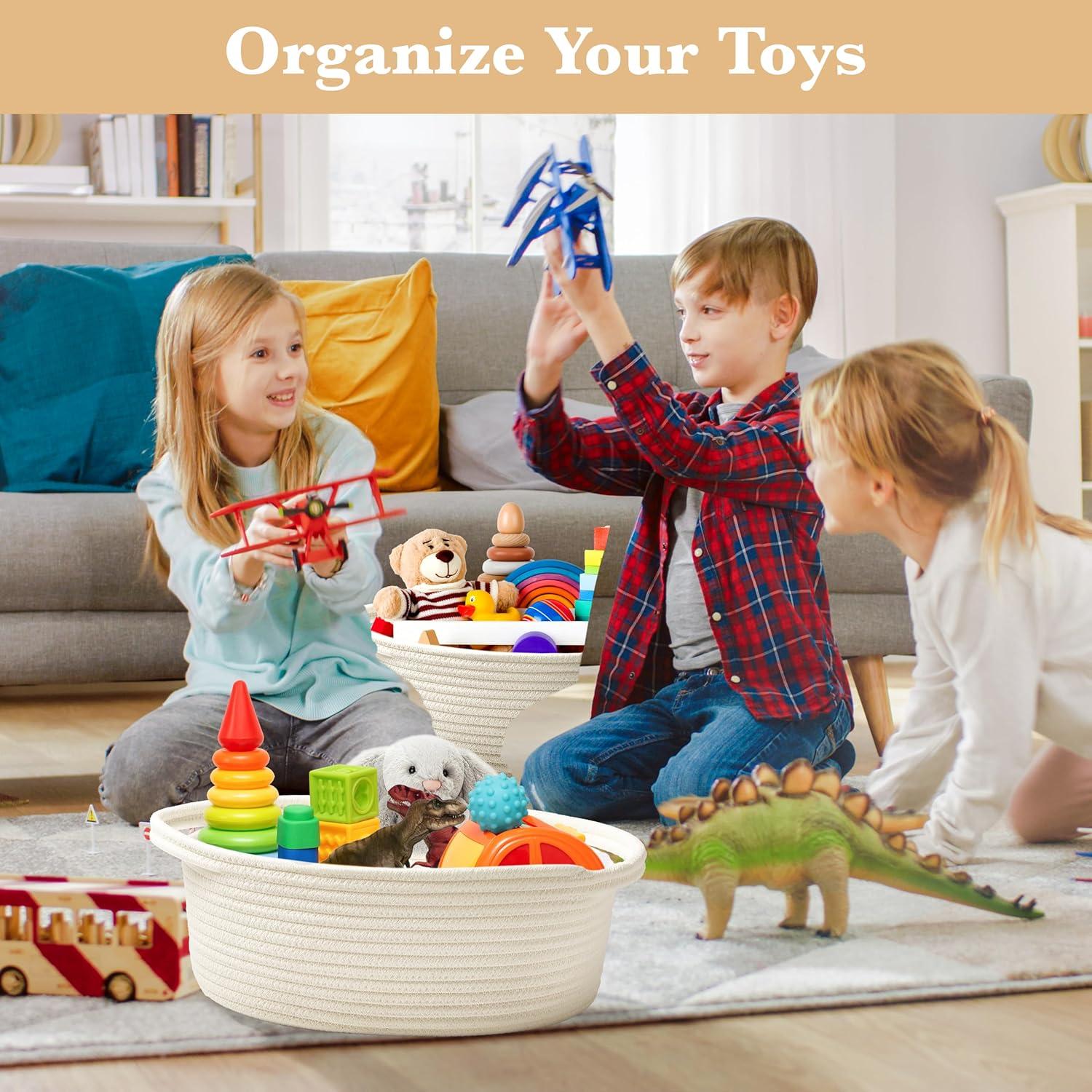 Cesta de Regalos Tejida Bufims 30x20x12 cm Blanca