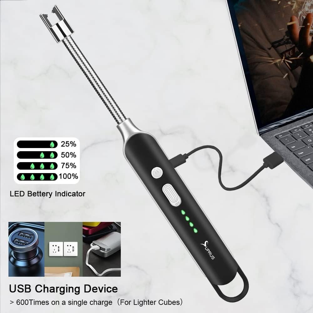 Encendedor Eléctrico Recargable SUPRUS Cuello Flexible 23.8cm