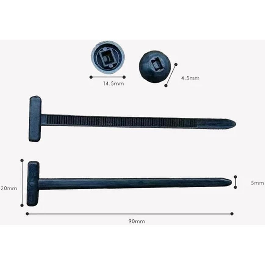 Bridas de Nylon Autocierre Yilia 20pcs 127mm Resistentes UV