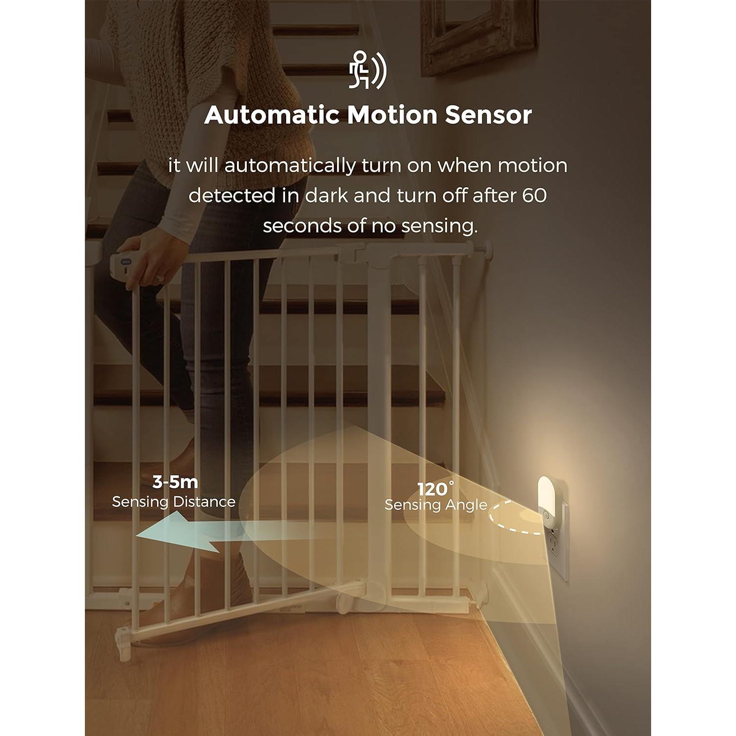 Luz Nocturna con Sensor de Movimiento LOHAS 2Pack 3000K