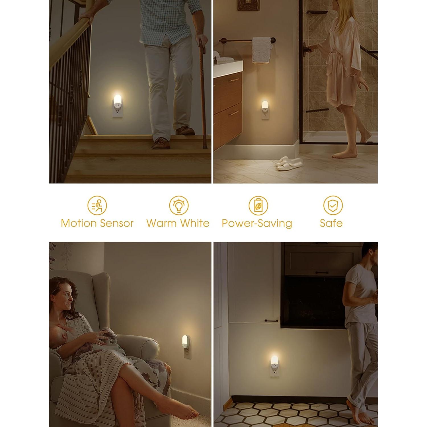 Luz Nocturna con Sensor de Movimiento LOHAS 2Pack 3000K