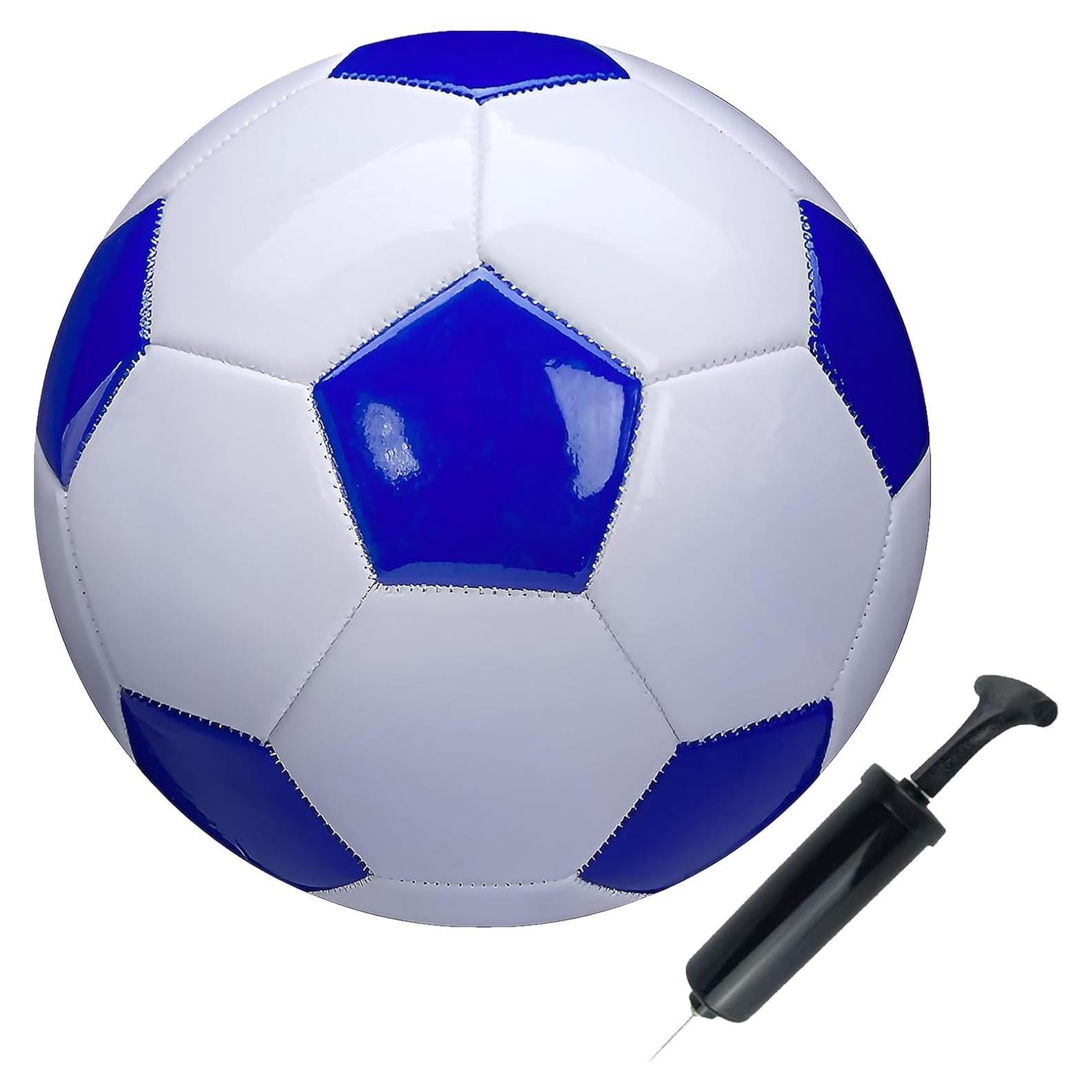 Balón de Fútbol SPDTECH Tamaño 2 Blanco y Azul para Niños