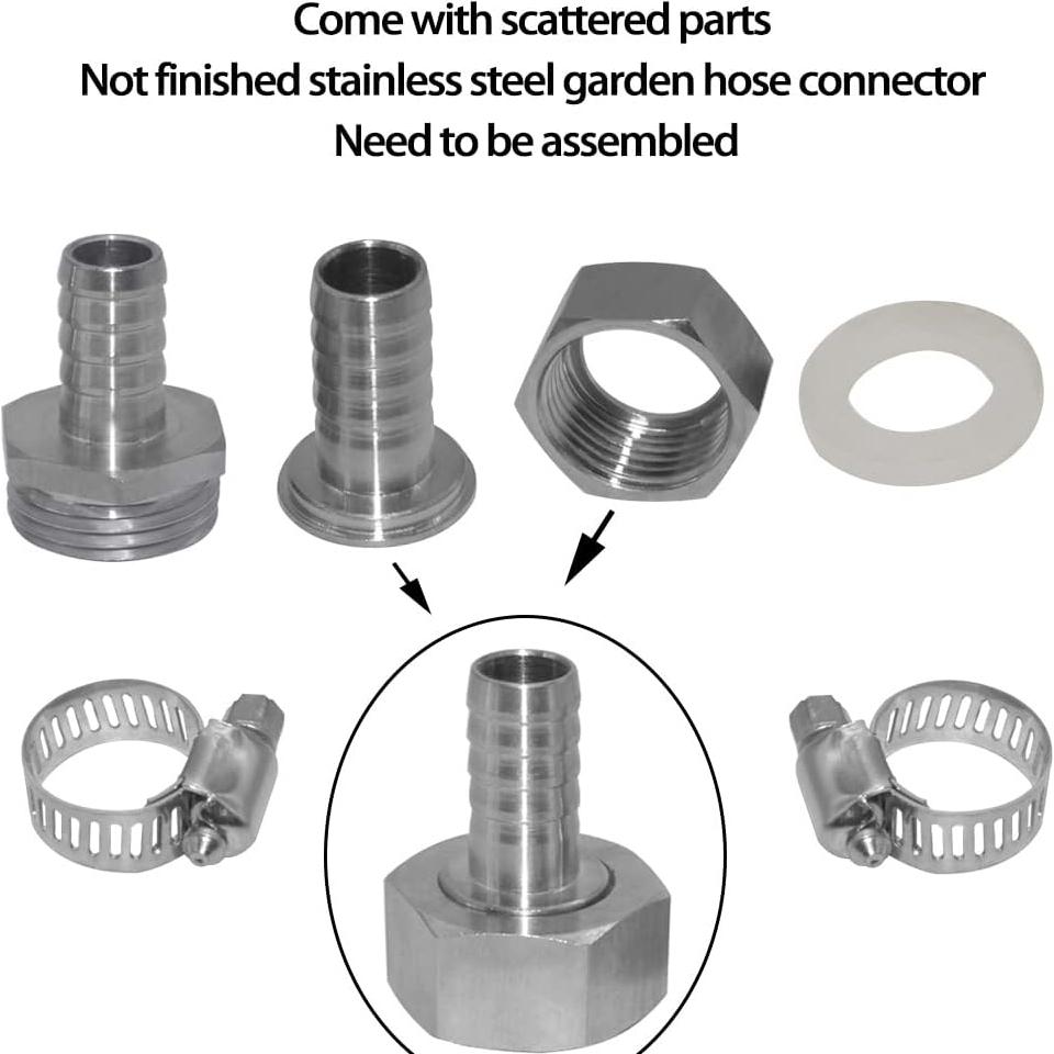 Kit de Reparación de Manguera Fitvell 1/2" Barb a 3/4" GHT