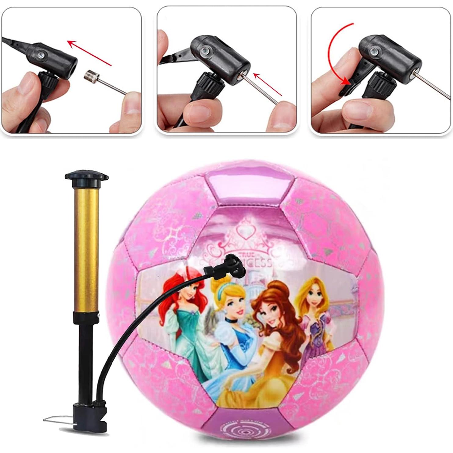 Balón de Fútbol DECLIR Tamaño 3 Rosa para Niñas