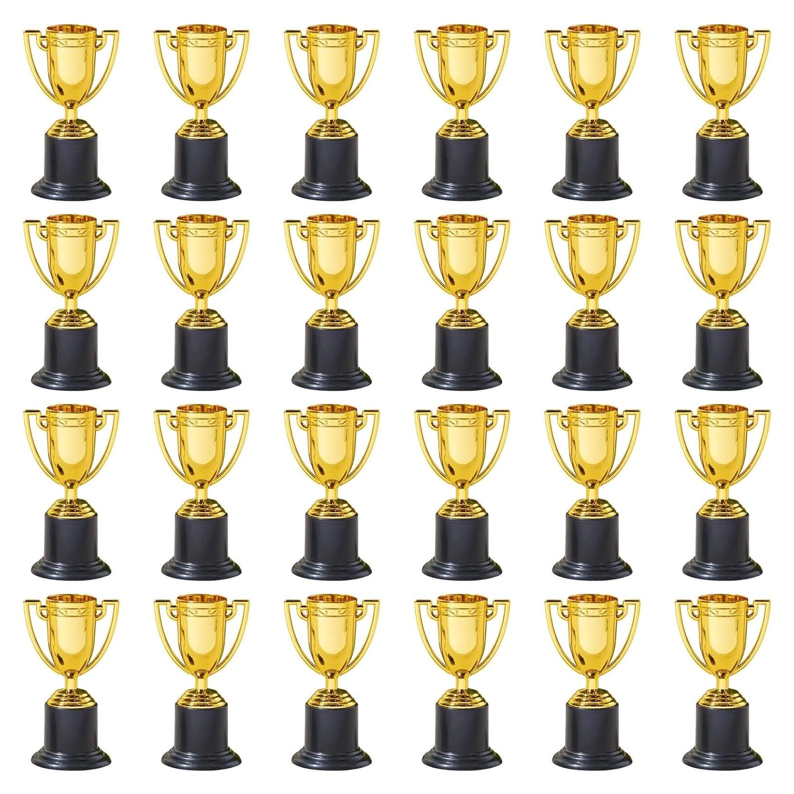 Mini Trofeos Juvale 24 Piezas Dorados para Eventos