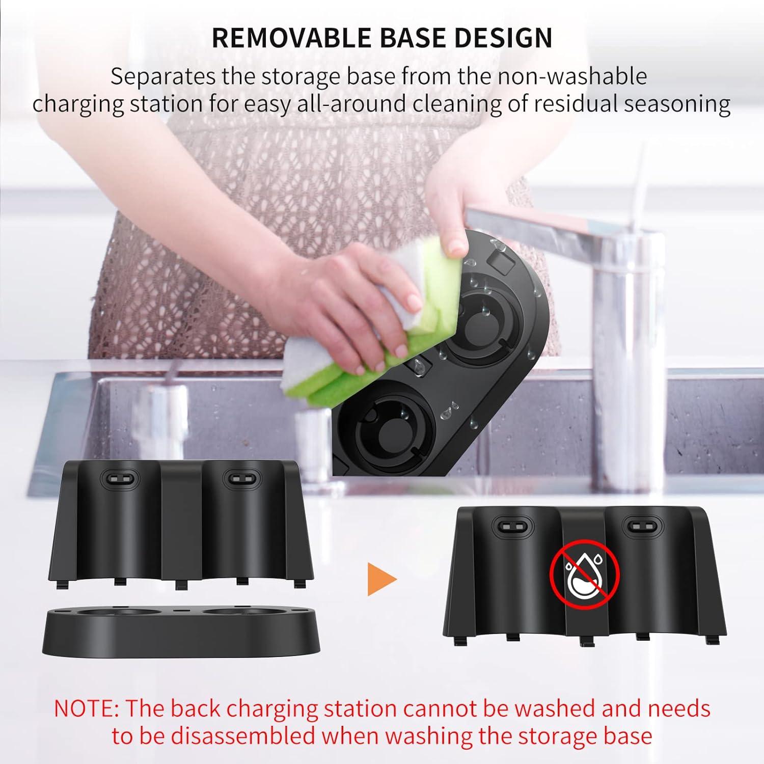 Molinillos Eléctricos de Sal y Pimienta CIRCLE JOY con Base Doble