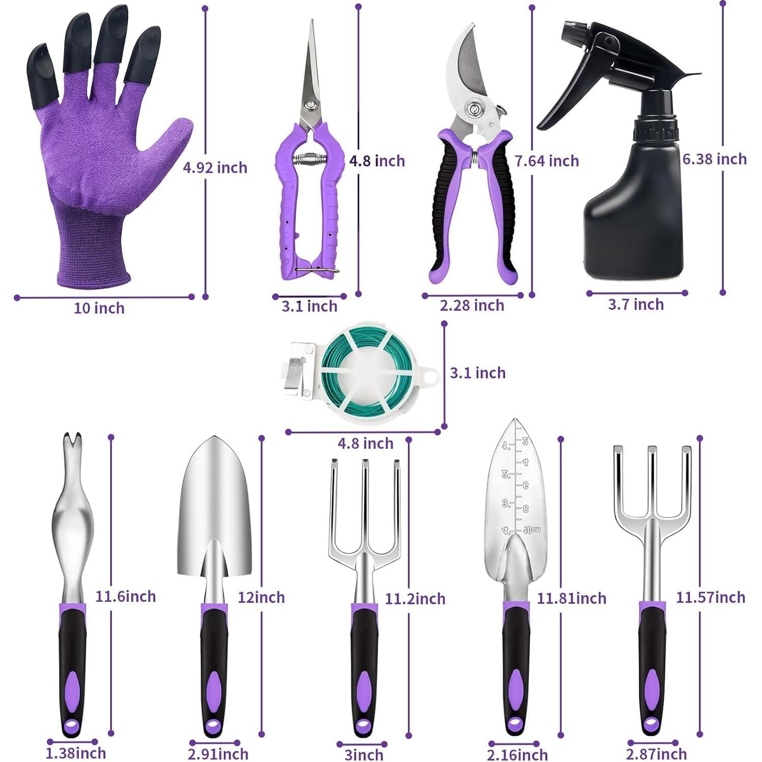 Juego de Jardinería Covacure 11 Piezas con Bolsa