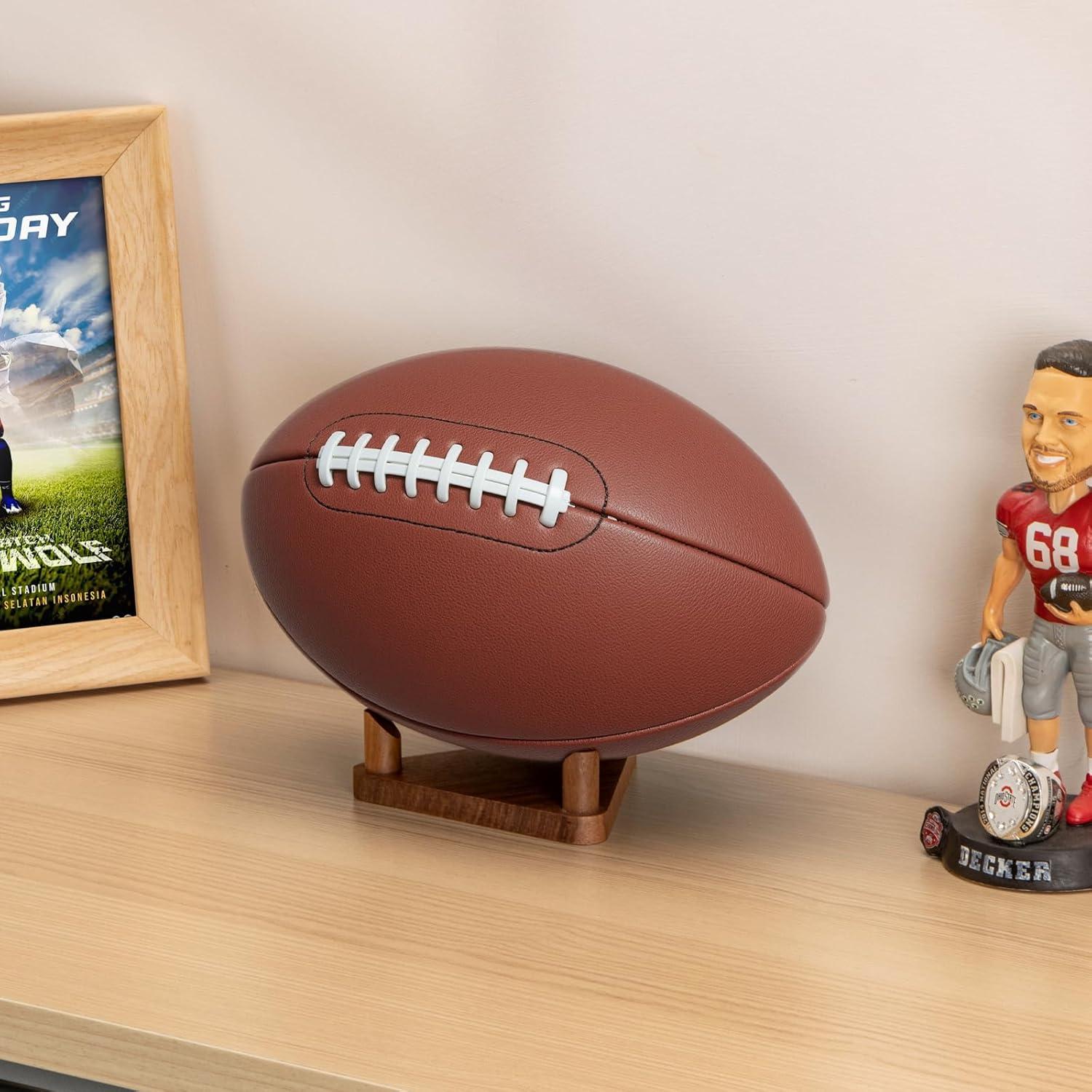 Soporte de Pelotas PUERSI de Nogal para Balones y Decoración