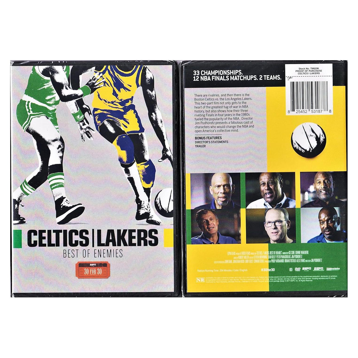 DVD ESPN Films 30 for 30 Celtics/Lakers 4h 14m