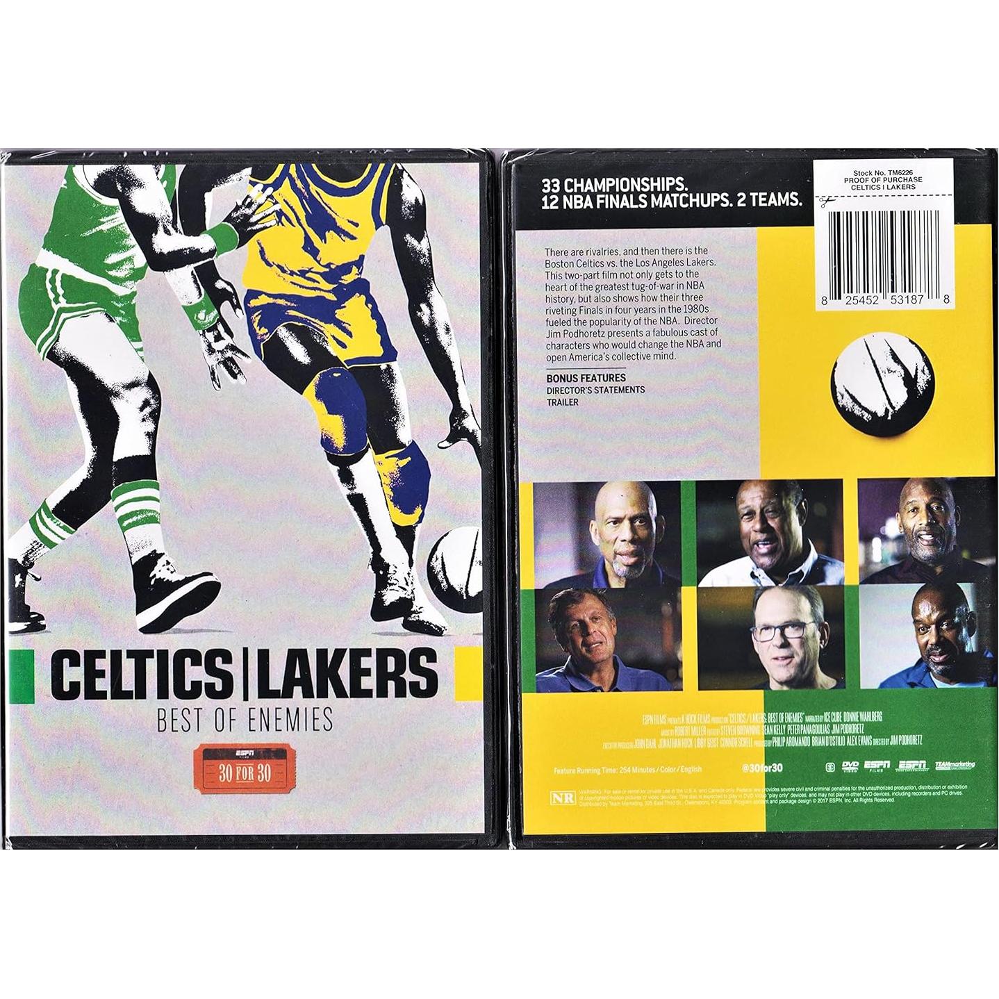 DVD ESPN Films 30 for 30 Celtics/Lakers 4h 14m