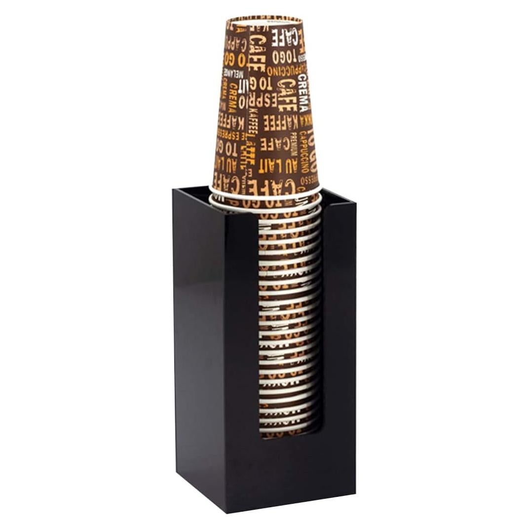 Dispensador de Tazas de Papel Tirifer, Organizador Acrílico 24x11x10.5cm