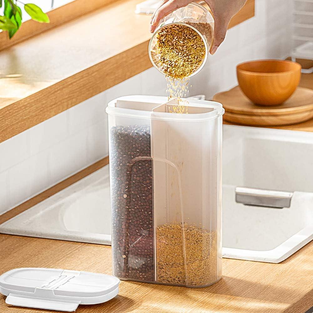 Tarros de Almacenamiento Poeland 4 Compartimentos Blanco 3200ml