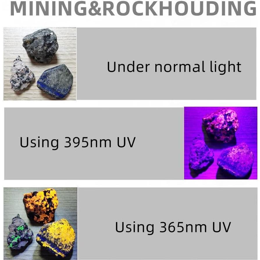 Linterna UV Recargable Alonefire SV65 5W 365nm Luz Negra