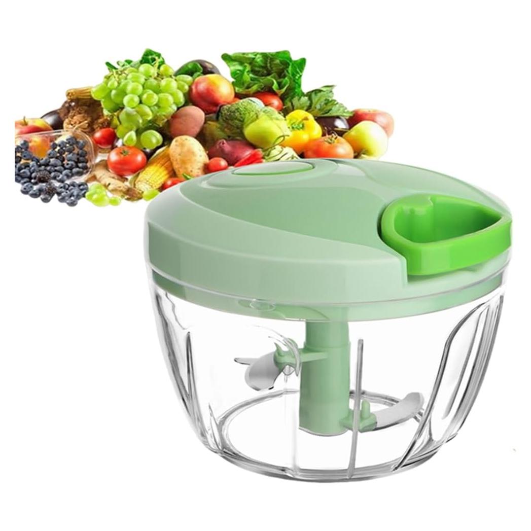 Cortador de Verduras Manual QDGMXIV con Contenedor 10.16 cm