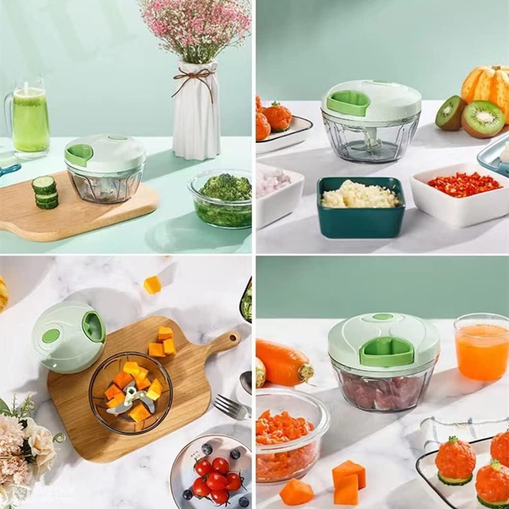 Cortador de Verduras Manual QDGMXIV con Contenedor 10.16 cm