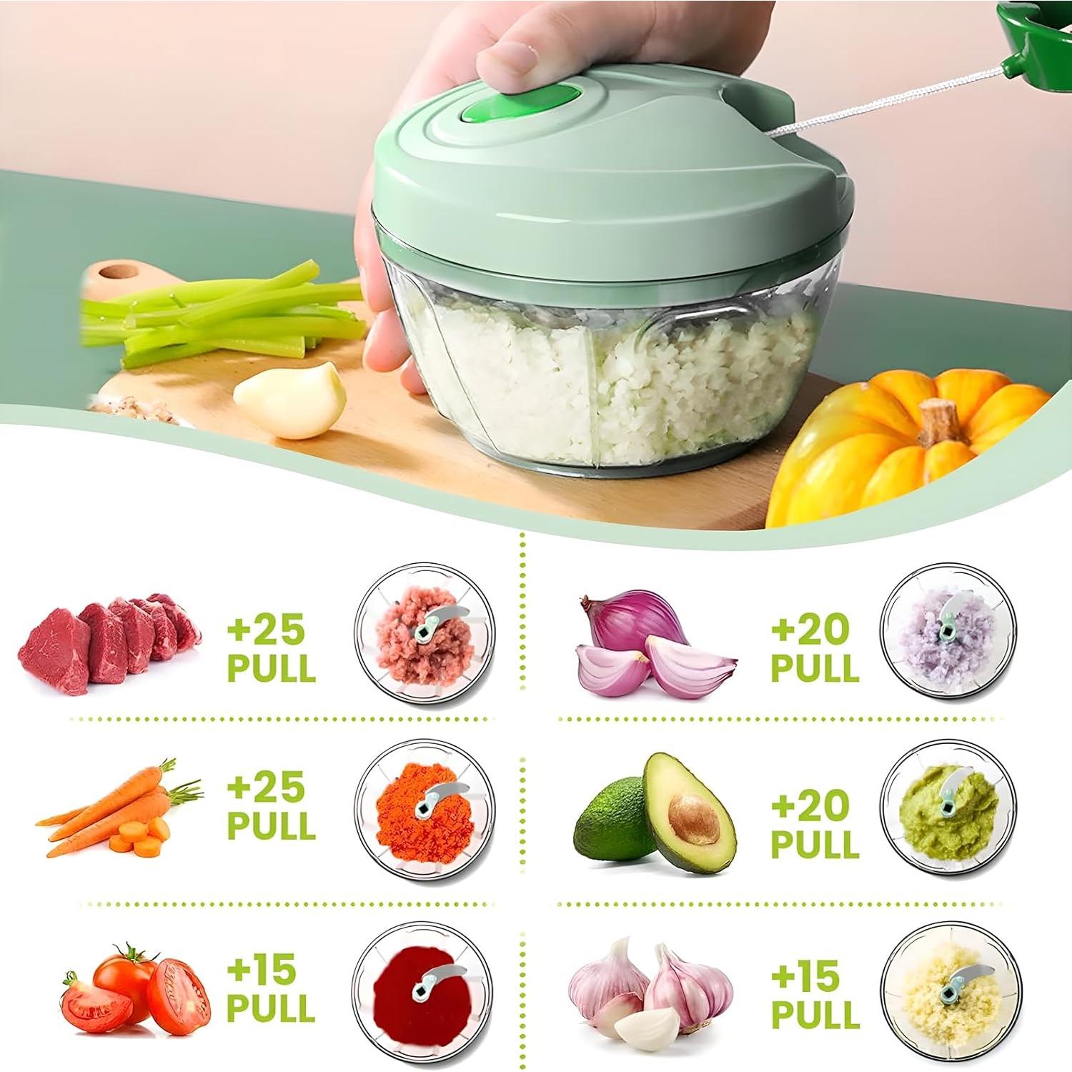 Cortador de Verduras Manual QDGMXIV con Contenedor 10.16 cm
