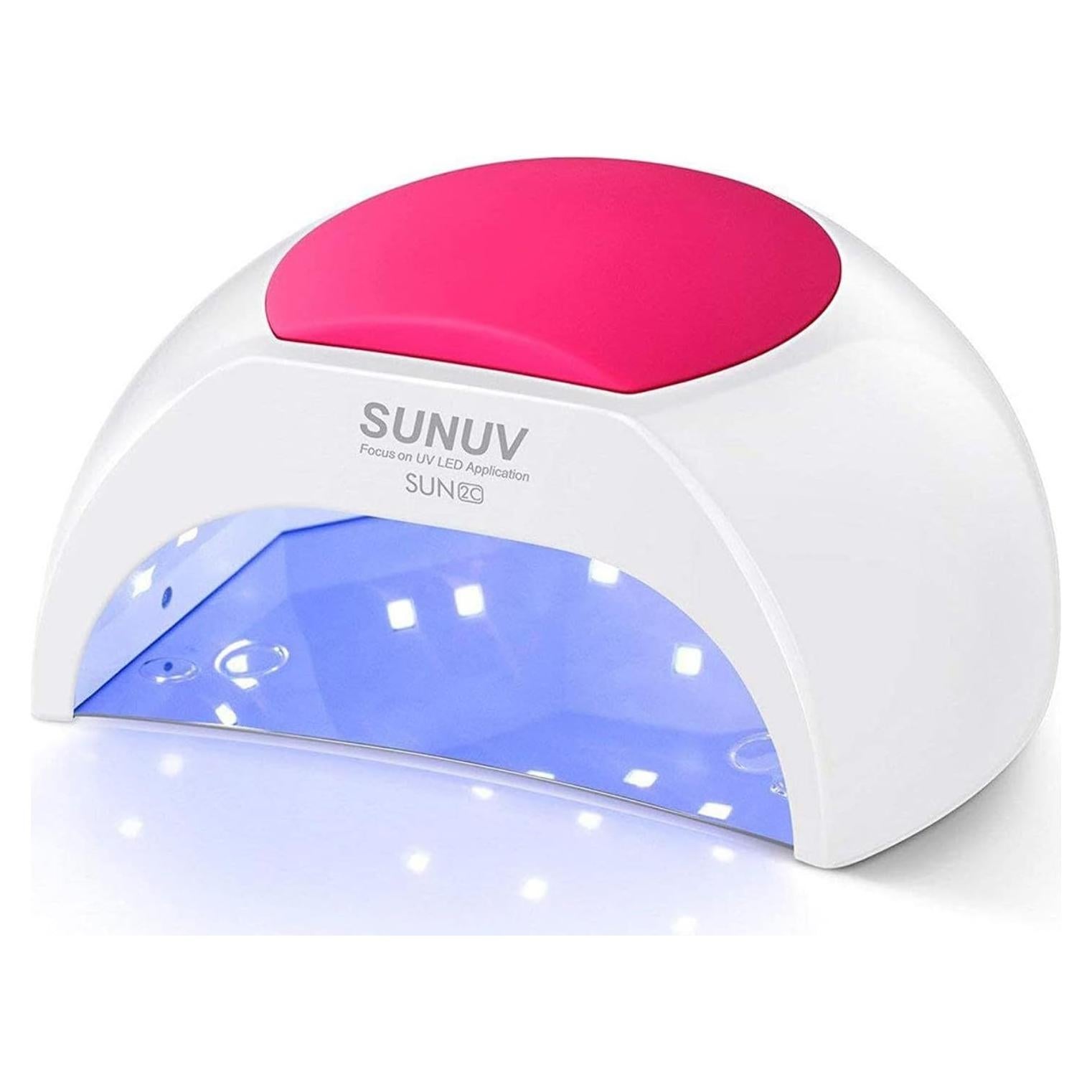 Lámpara UV LED SUNUV SUN2C 48W Rosa con Temporizador