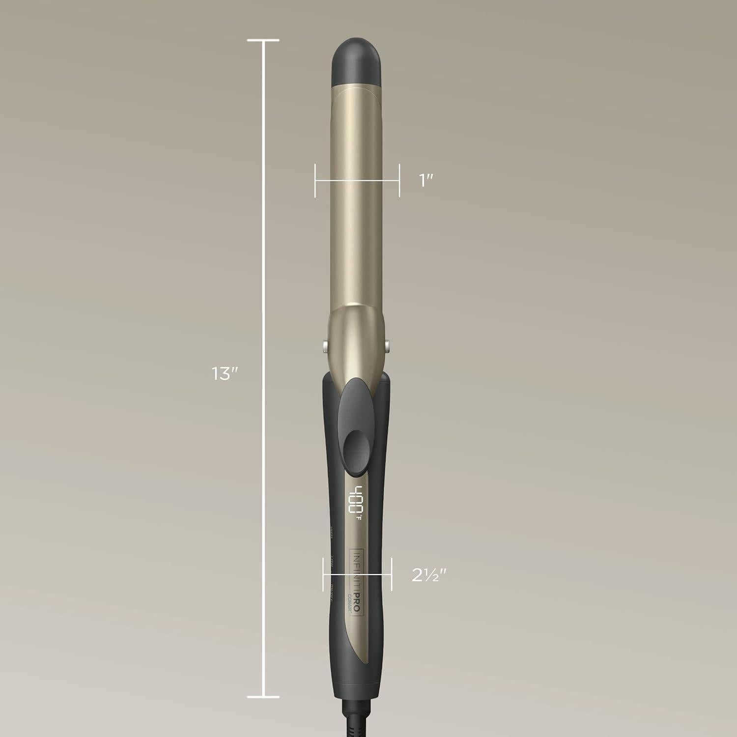 Plancha de Rizar Cerámica de Turmalina Conair 1" Digital