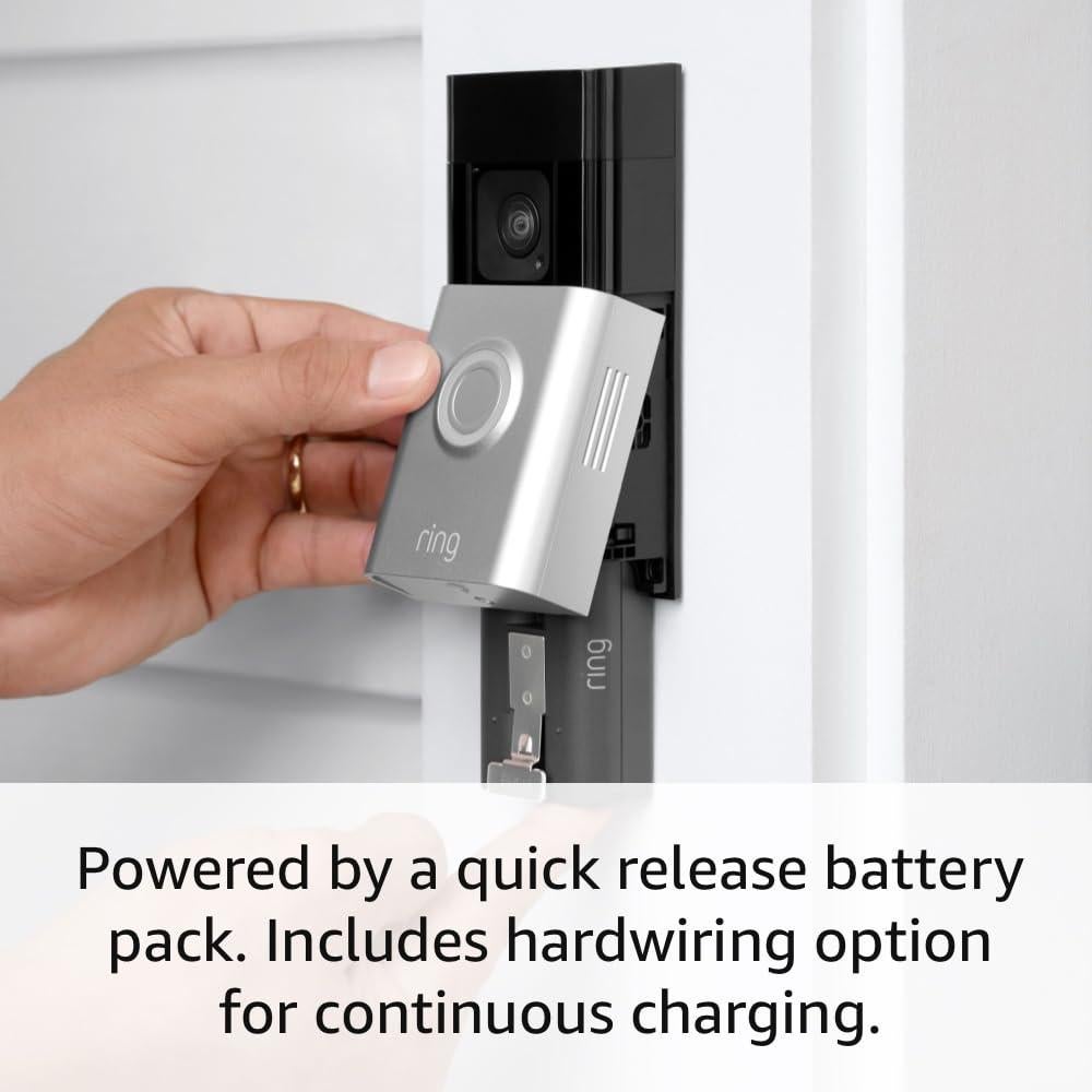 Ring Battery Doorbell Plus (newest model) | Head-to-Toe HD+ Video, motion detection & alerts, and Two-Way Talk